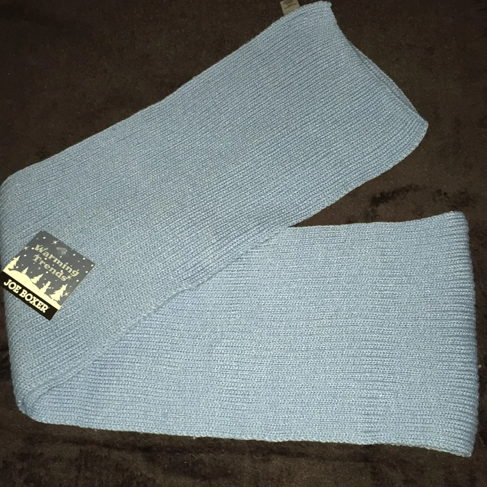 Joe Boxer Knit Scarf; Head Wrap & Gloves